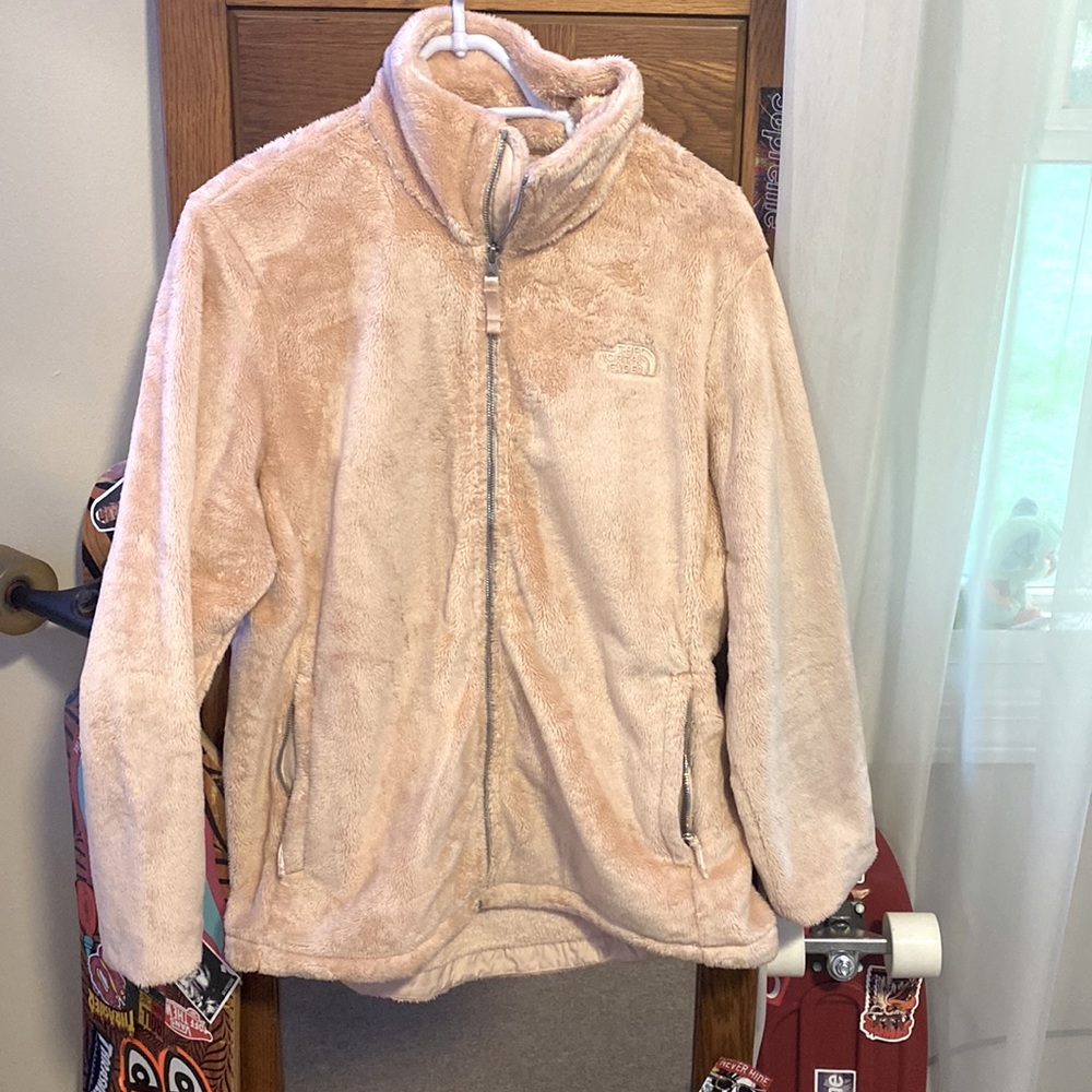 North face light pink women’s fleece XL